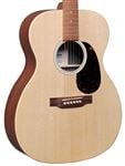 Martin 000X2E Acoustic Electric Guitar Sitka and Mahogany with Gigbag Body Angled View
